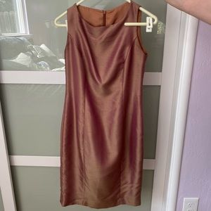 Pink and gold multi chrome dress